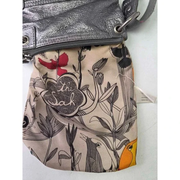 The Sak Crossbody Bag With Adjustable Strap Metallic Pockets Shoulder - Picture 10 of 12